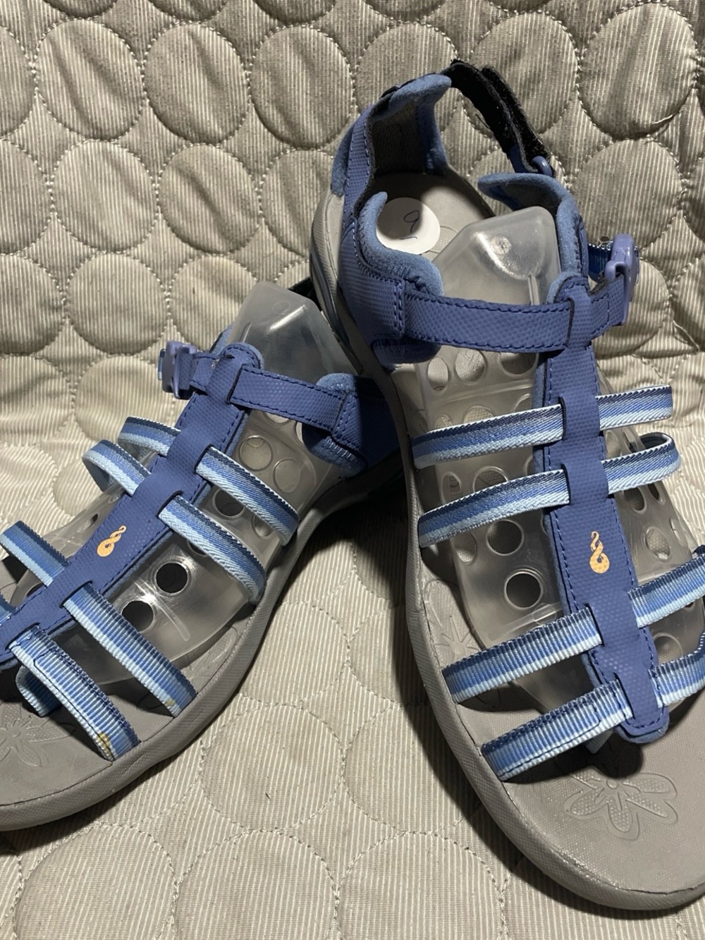 Ahnu Blue and Light Blue Girls Sport Sandals
